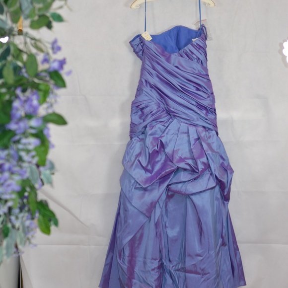 Rouched Purple Prom Dress SZ 16 Symphony of Venus - Picture 8 of 11